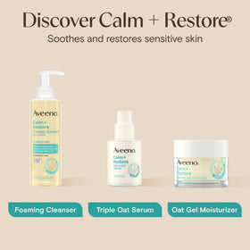 Aveeno Calm + Restore Oat Gel Face Moisturizer for Sensitive Skin, Face Cream, 1.7 oz