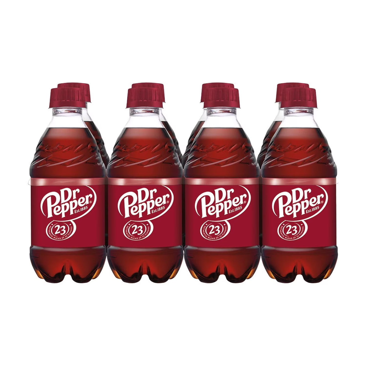 Dr Pepper Soda Pop, 12 fl oz, 8 Pack Bottles