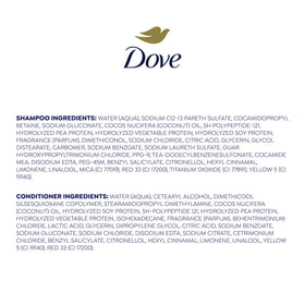 Dove Shampoo & Conditioner Set for Women Bond Strength with Peptide Complex, 12 Fl oz 2 Count Squeeze Bottles