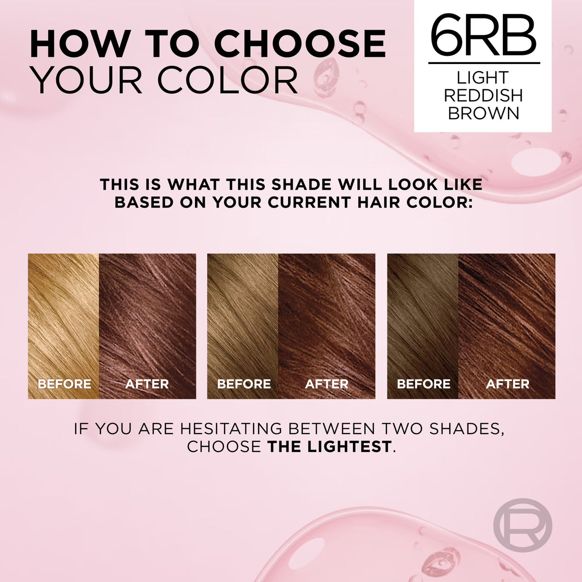 L'Oreal Paris Excellence Creme Permanent Hair Color, Triple Care, 6RB Light Reddish Brown, 1 kit