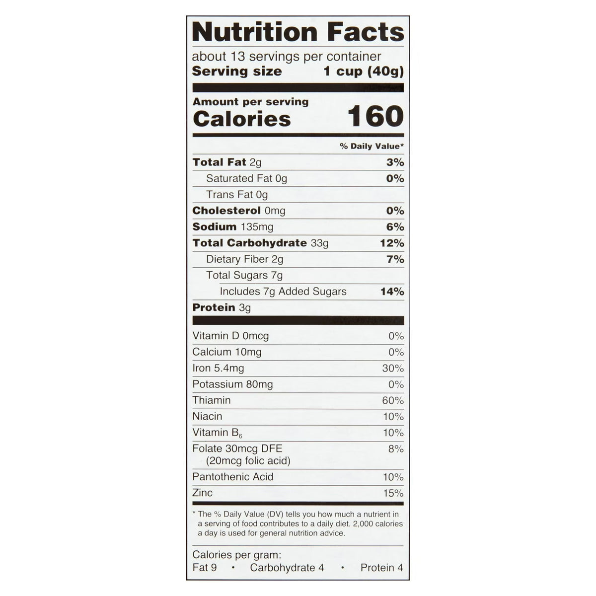 Great Value Almond Crunchy Honey Oats Cereal, 18 oz