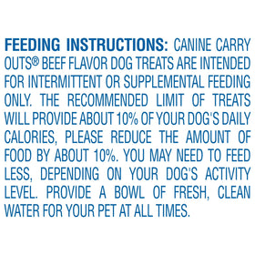 Canine Carry Outs Beef Flavor Dog Treats, 4.5 Ounce Bag