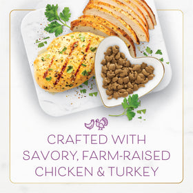 Purina Fancy Feast Dry Cat Food with Savory Farm-Raised Chicken and Turkey, 7 lb.