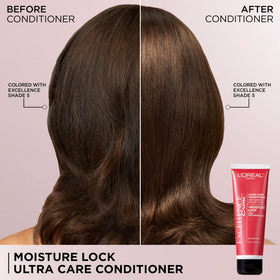L'Oreal Paris Excellence - Hair Color Moisture Lock Ultra Care Conditioner, 4 fl oz