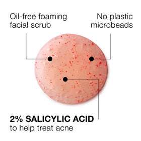 Neutrogena Oil-Free Pink Grapefruit Face Scrub, Salicylic Acid Acne Face Wash, 6.7 fl oz