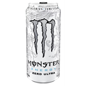 Monster Energy, Zero Ultra, Sugar Free Energy Drink, 4 Pack - 16 Fl Oz