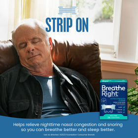 Breathe Right Nasal Strips, Clear Nasal Strips, Extra Strength, For Sensitive Skin, 26 Count