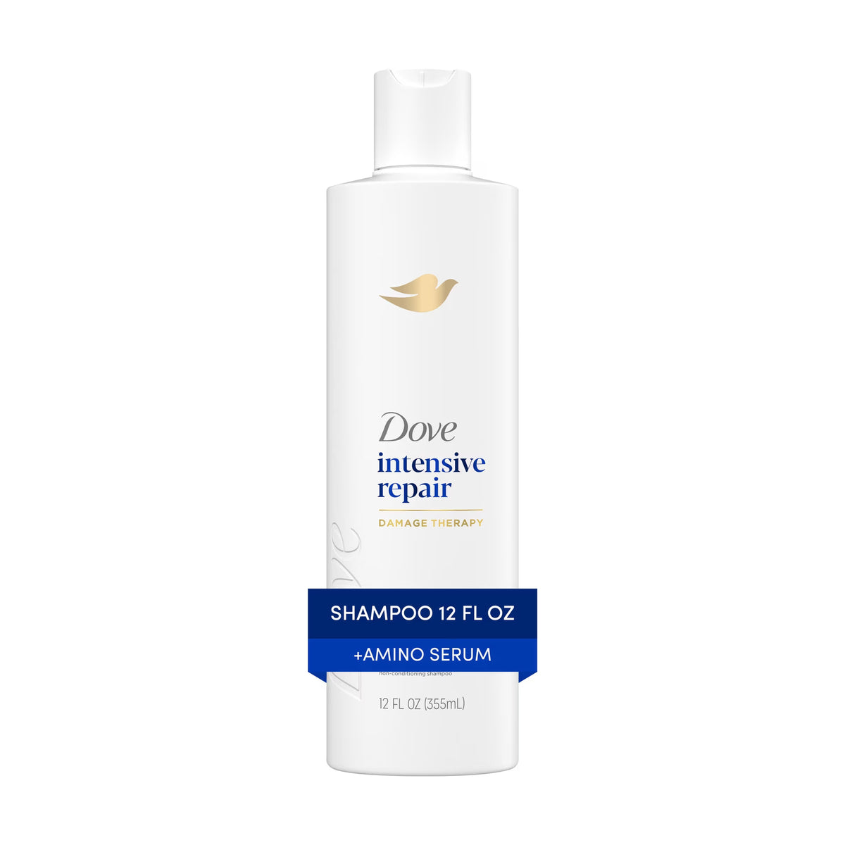 Dove Shampoo for Damaged Hair Intensive Repair with Bio-Protein Care Technology and Amino Serum, 12 Fl Oz