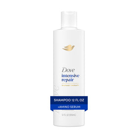Dove Shampoo for Damaged Hair Intensive Repair with Bio-Protein Care Technology and Amino Serum, 12 Fl Oz
