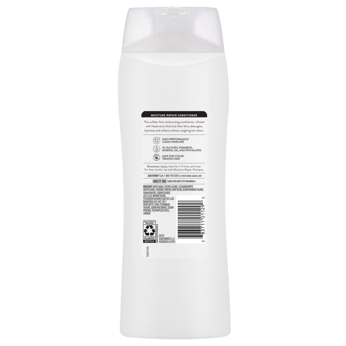 Suave Moisture Repair Sulfate-Free Conditioner with Hyaluronic Acid & Aloe Vera, 18 FL OZ