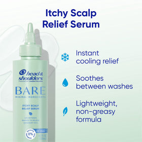 Head and Shoulders BARE Itchy Scalp Relief Serum, Instant Cooling, Lightweight, Anti-Dandruff, 4.2 fl oz