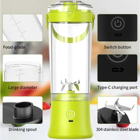 LUXRISEON High Speed Portable Juice Blender with Safety Protection System Quiet Operation