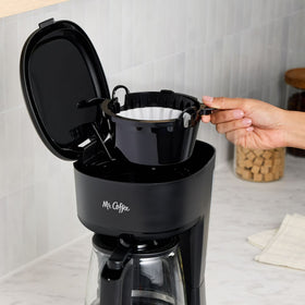 Mr. Coffee Programmable Coffee Maker, 12-Cup Coffee Maker, Black