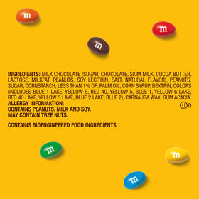 M&M'S Peanut Chocolate Movie Night Candy, Party Size Bag, 38 oz