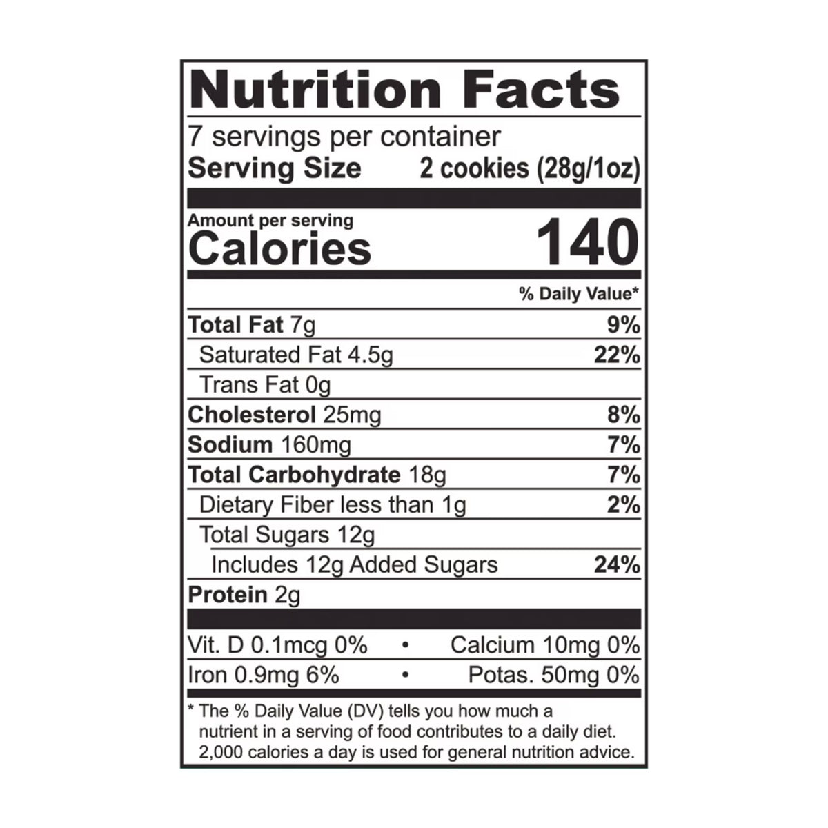 Tate's Bake Shop Chocolate Chip Cookies, 7 oz