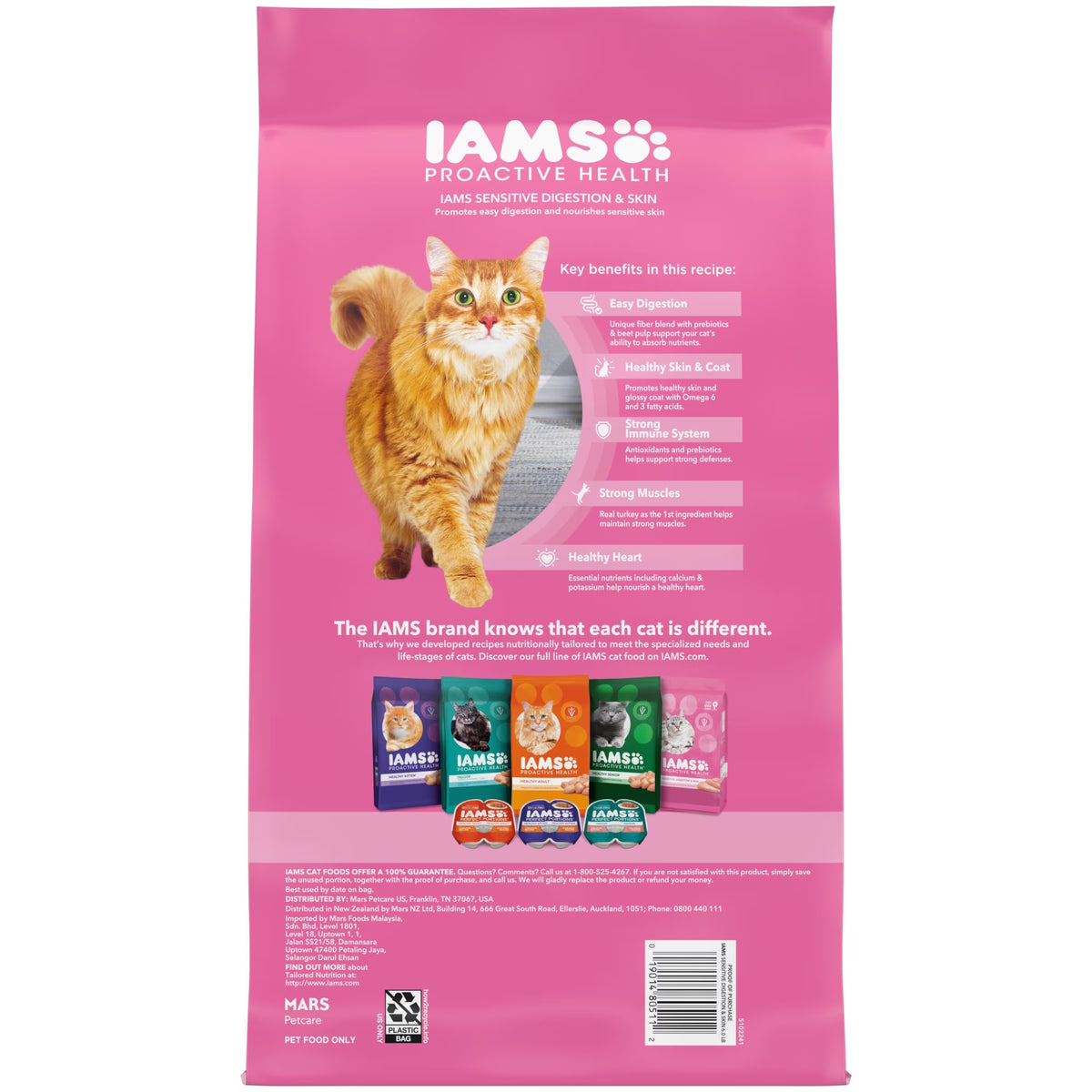 Iams Proactive Health Turkey Dry Cat Food, 6 Lb Bag