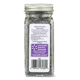 Great Value Organic Poppy Seeds, 2.4 oz