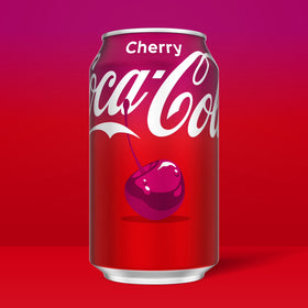 Coca-Cola Cherry Soda Pop Cans, 12 fl oz, 24 Pack
