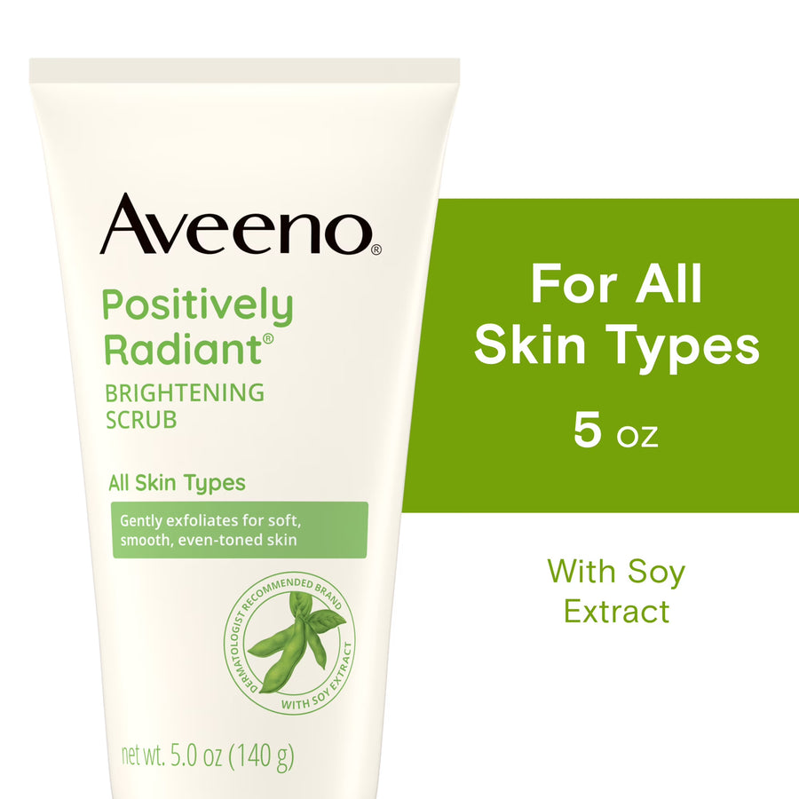 Aveeno Positively Radiant Skin Brightening Exfoliating Daily Face Scrub, 5 oz