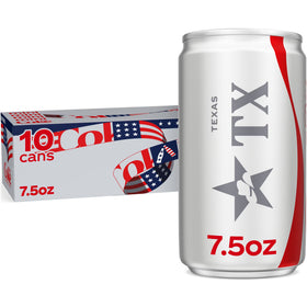 Diet Coke Soda Pop Fridge Pack Mini Cans, 7.5 fl oz, 10 Pack
