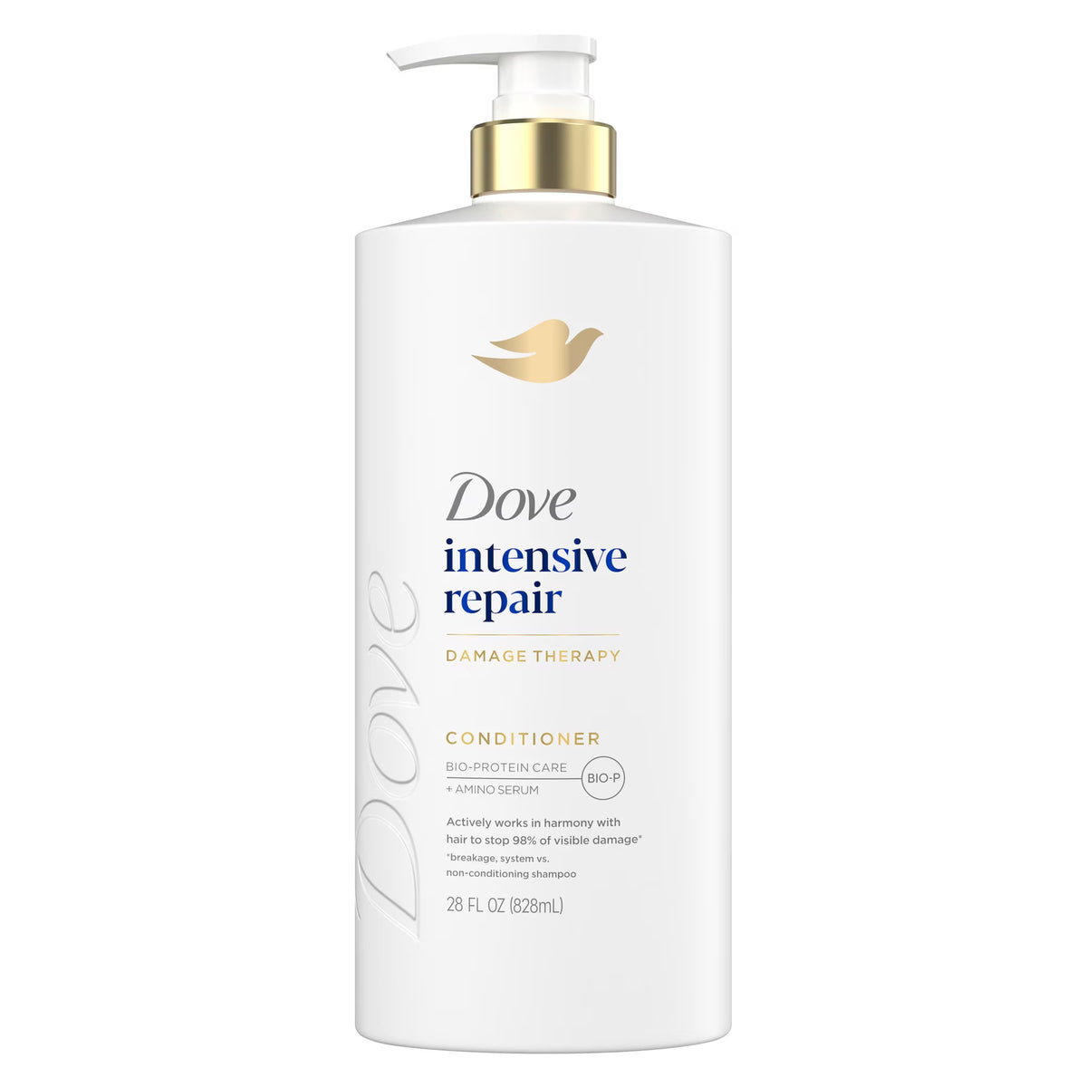 Dove Conditioner for Damaged Hair Intensive Repair with Bio-Protein Care Technology and Amino Serum, 28 Fl Oz