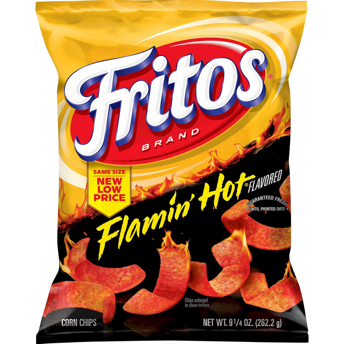 Fritos Flamin' Hot Flavored Corn Chips, 9.25 oz Bag (Packaging May Vary)