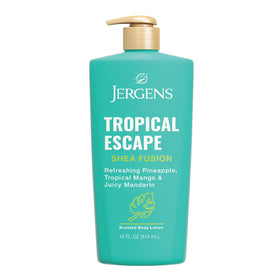 Jergens Shea Fusion Tropical Escape Scented Body Lotion with Shea Butter & Vitamin E for 24-Hour