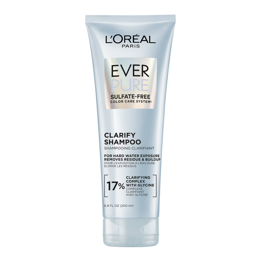 L'Oreal Paris Ever Pure Clarifying Shampoo with Vitamin C, Glycine, for All Hair Types, 6.8 fl oz