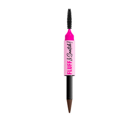NYX Professional Makeup Fluff & Snatch Eyebrow Pencil, Eyebrow Powder Pen, Brunette, 0.04 oz