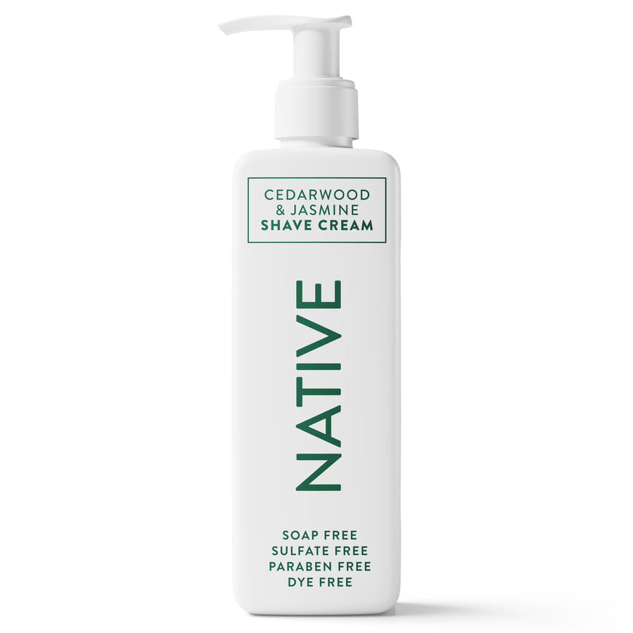 Native Shave Cream for Face & Body, Cedarwood & Jasmine 7.6 fl oz