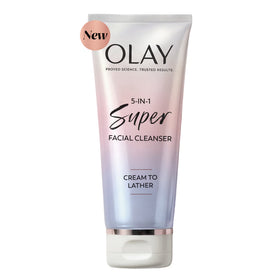 Olay Super Facial Cleanser – Advanced Deep Clean & Hydrating Formula for All Skin Types, Gently Removes Impurities and Makeup, Enhances Moisture Balance, Promotes Radiant and Smooth Skin, 6.7 oz
