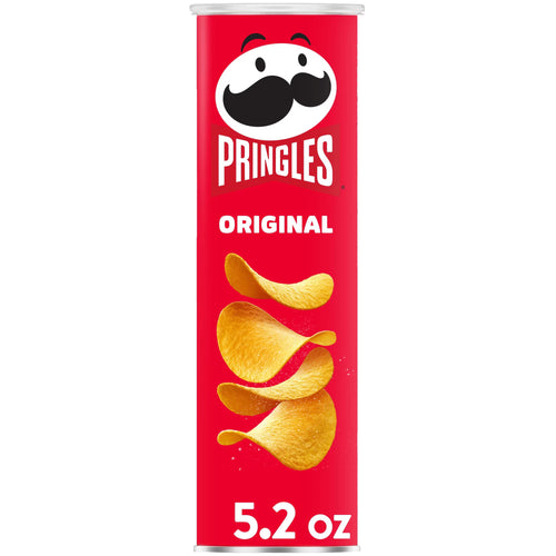 Pringles Original Potato Crisps Chips, Lunch Snacks, 5.2 oz Canister