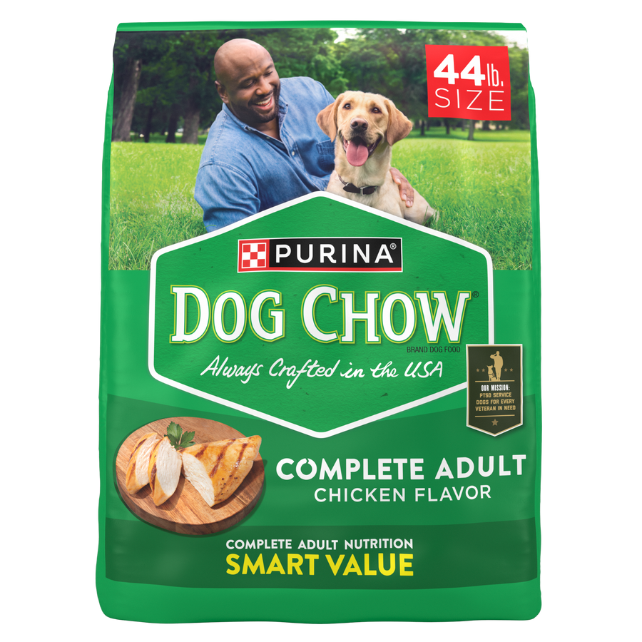 Purina Dog Chow Complete, Dry Dog Food for Adult Dogs High Protein, Real Chicken, 44 lb Bag