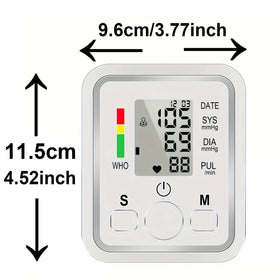 Automatic Upper Arm Blood Pressure Monitor with Digital Display