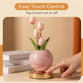 Tulip LED Night Light USB Rechargeable Floral Table Lamp