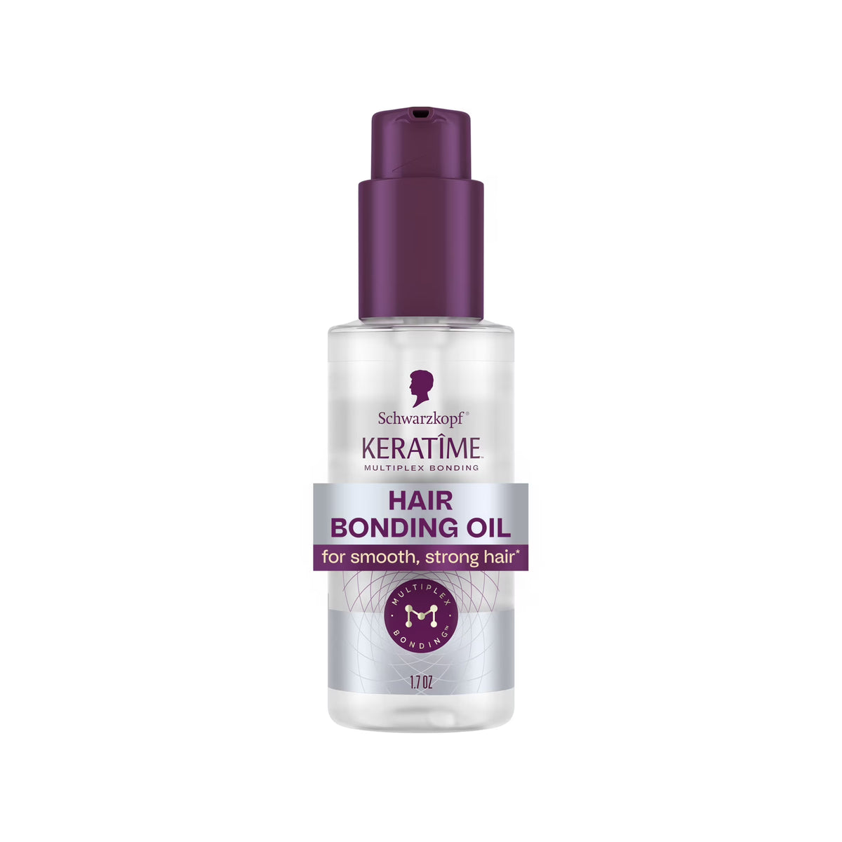 Schwarzkopf KERATIME Hair Bonding Oil for Strong, Smooth Hair, 1.7 fl oz