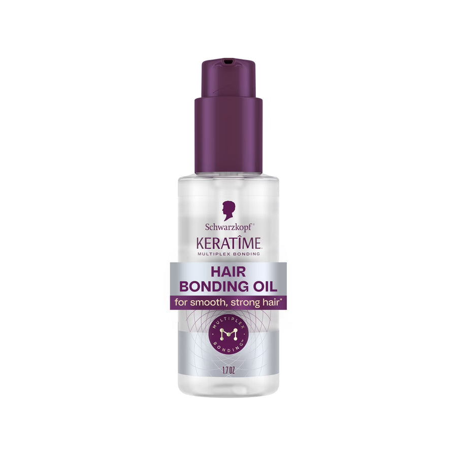 Schwarzkopf KERATIME Hair Bonding Oil for Strong, Smooth Hair, 1.7 fl oz