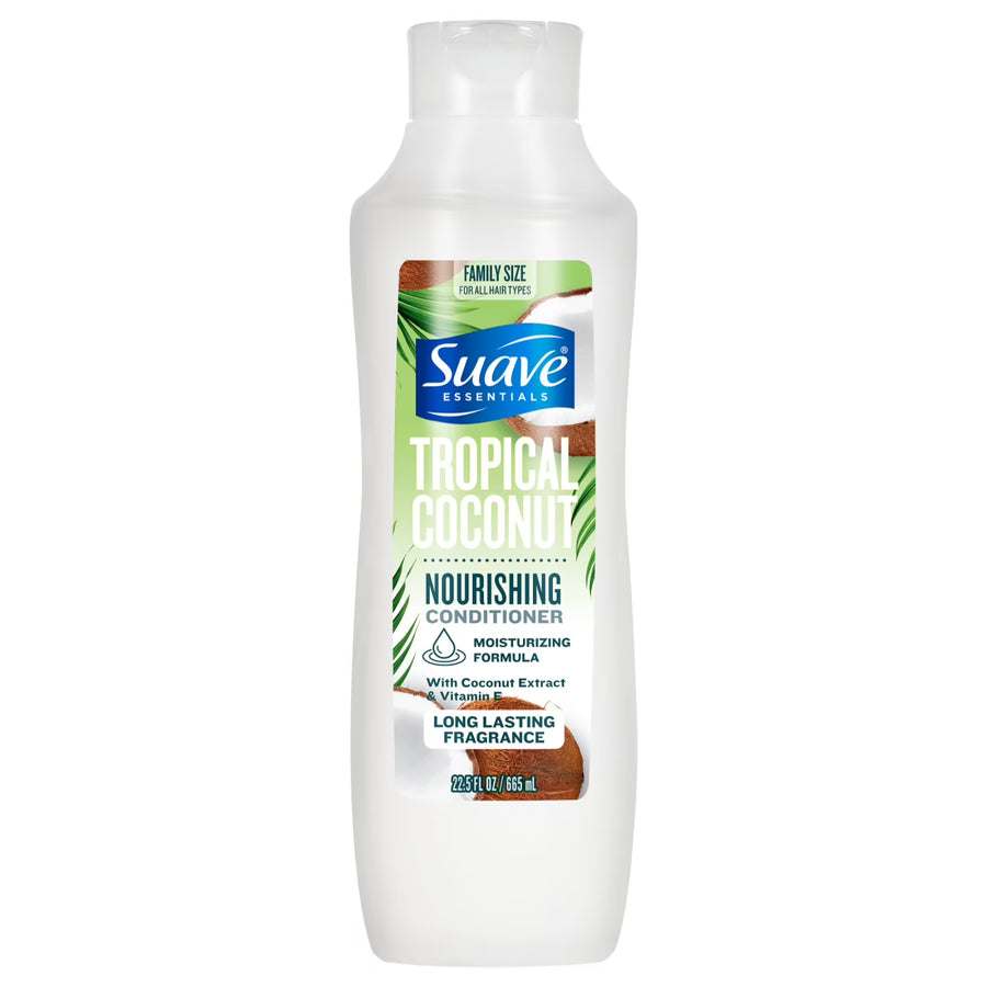 Suave Tropical Coconut Nourishing Conditioner with Coconut Extract & Vitamin E, 22.5 FL OZ