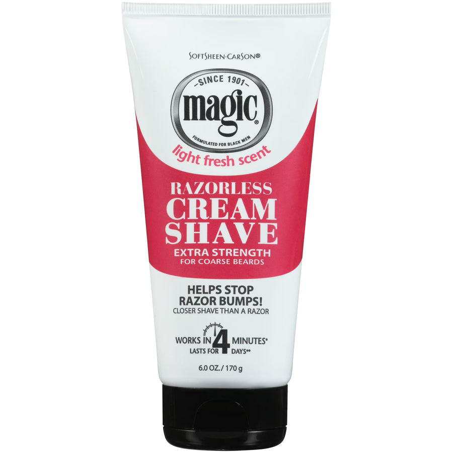 Softsheen-Carson Magic Shave Hair Removal Cream for Men, Extra Strength Depilatory Cream, 6 oz
