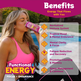 Melting Forest Mushroom Energy Drink Strawberry Lemonade 12 Pack