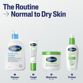 Cetaphil Travel Size Face Wash Hydrating Gentle Skin Cleanser for Dry to Normal Sensitive Skin, 2 oz
