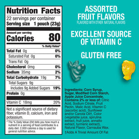 Scooby-Doo Fruit Flavored Snacks, Gluten Free, Kids Snacks, Value Pack, 22 Count, 17.6 oz
