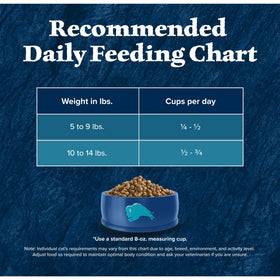 Blue Buffalo Wilderness Natural High Protein Dry Food for Adult Cats, Salmon, 4-lb Bag