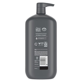 Dove Men+Care Elements Liquid Body Wash and Face Wash Charcoal + Clay Nourishing Cleanser, 30 oz