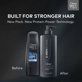 Dove Men+Care Shampoo for Instantly Cools Scalp Cooling Relief with Icy Menthol, 18 fl oz 1 Count