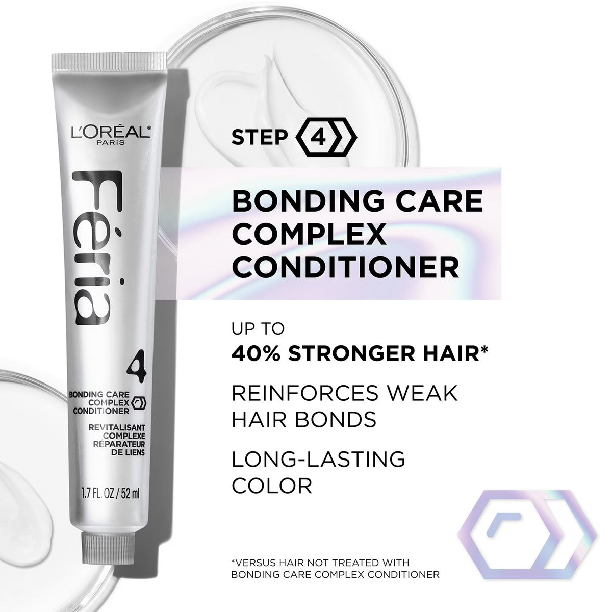 L'Oreal Paris Feria Shimmering Permanent Hair Color, Crystal Brown, 40 Percent Stronger Hair, 1 Kit