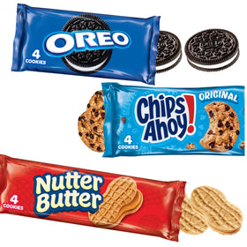 Nabisco Cookies Variety Pack, OREO, Nutter Butter, and CHIPS AHOY!, 10 Four-Cookie Snack Packs
