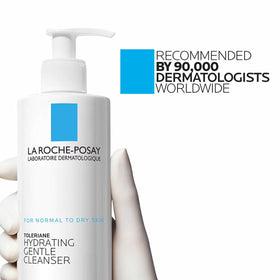 La Roche-Posay Toleriane Hydrating Gentle Face Cleanser, Daily Face Wash for Dry Sensitive Skin, 13.52