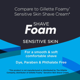 Equate Men's Sensitive Skin Shave Foam, 10 oz