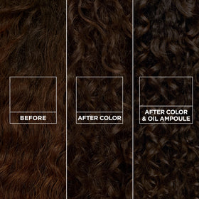 Garnier Nutrisse 0% Ammonia Glossy Curl Nourishing Permanent Hair Color Kit, CR4 Dark Brown, 1 Kit